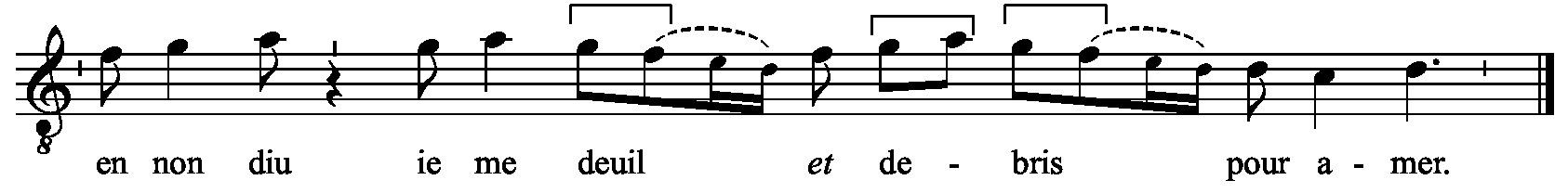 Refrain musical notation